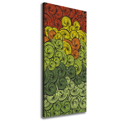 Foto auf leinwand vertikales Bunte Wellen