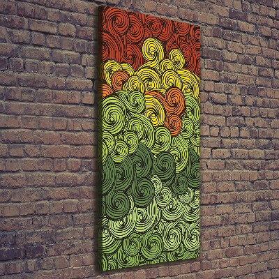 Foto auf leinwand vertikales Bunte Wellen