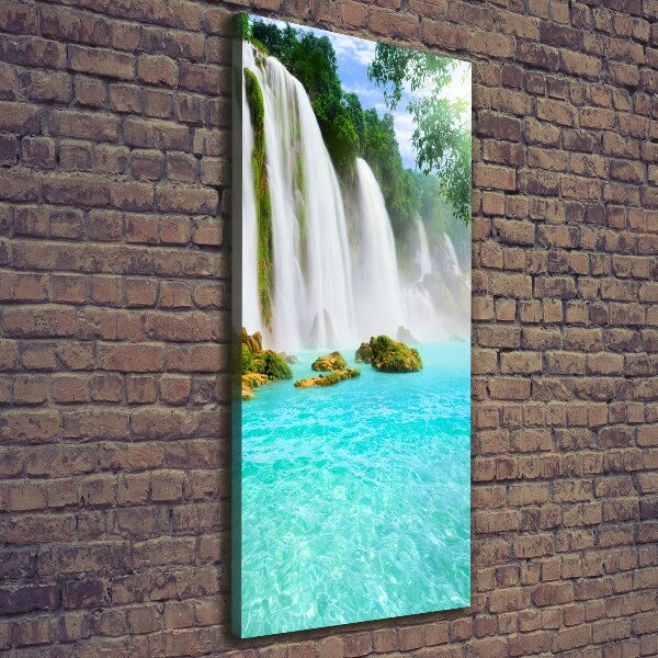 Foto auf leinwand vertikales Wasserfall