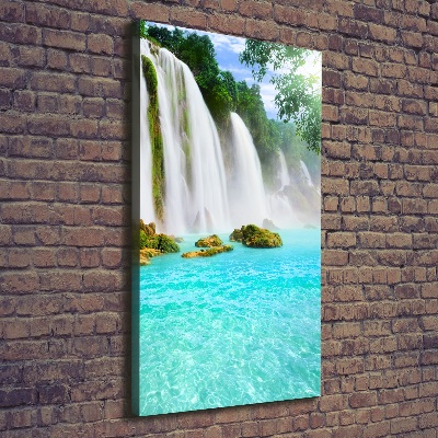 Foto auf leinwand vertikales Wasserfall