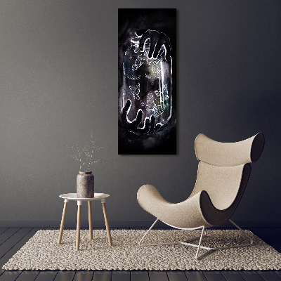 Wandbild vertikales Schmetterlinge im Glas