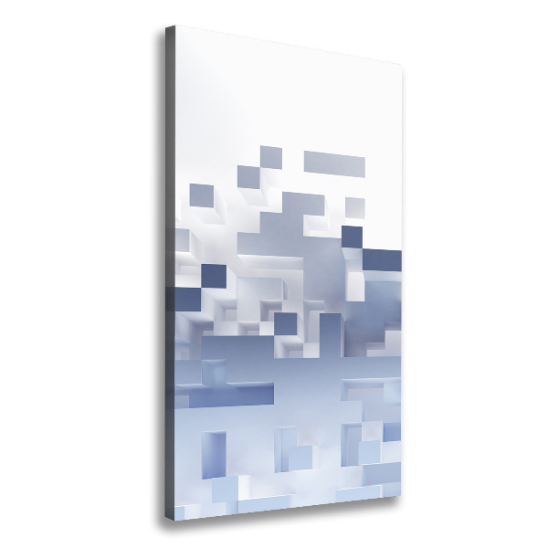 Foto leinwand vertikales Würfelabstraktion