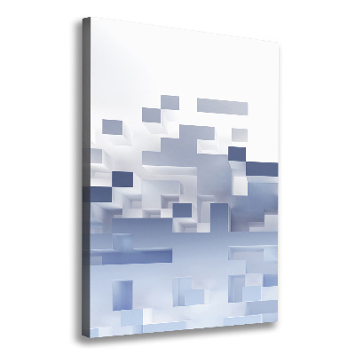 Foto leinwand vertikales Würfelabstraktion