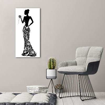 Foto auf leinwand vertikales Modeillustration