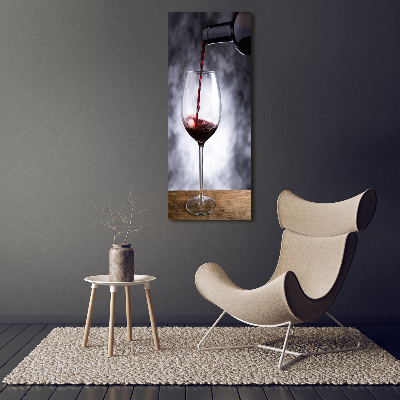 Foto auf leinwand vertikales Rotwein