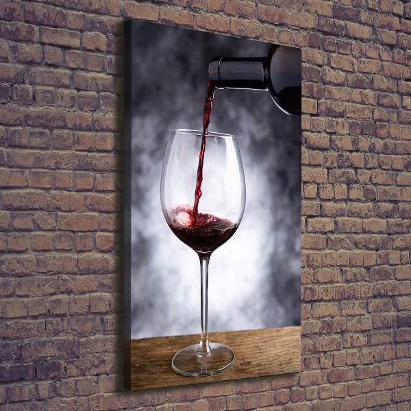 Foto auf leinwand vertikales Rotwein