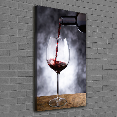 Foto auf leinwand vertikales Rotwein