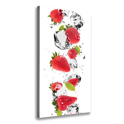 Wandbild vertikales Erdbeeren