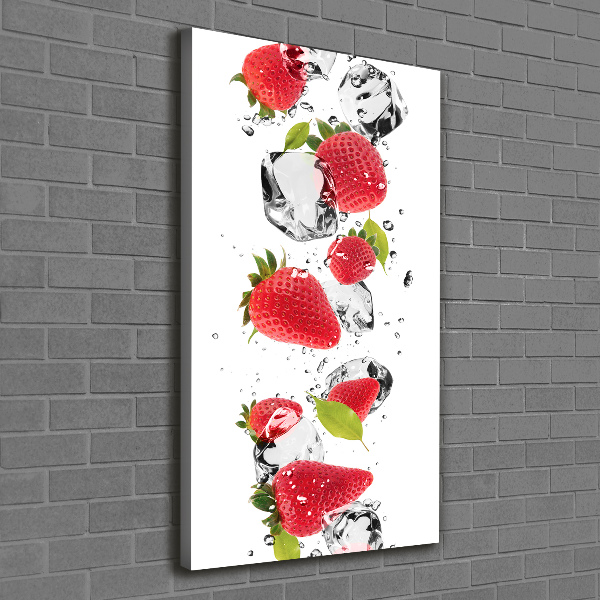 Wandbild vertikales Erdbeeren