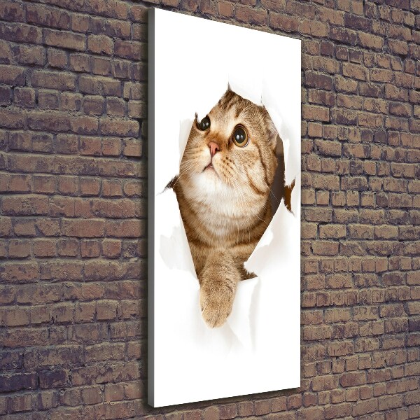 Wandbild vertikales Katze