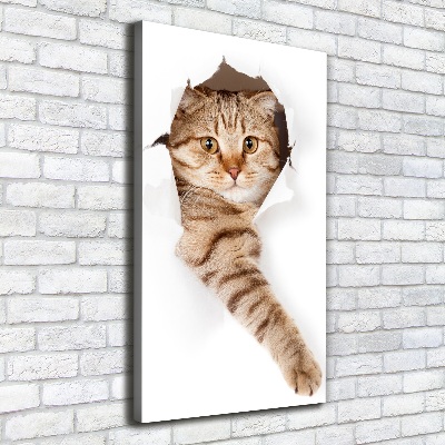 Foto leinwand vertikales Katze