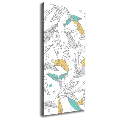 Foto leinwand vertikales Bunte Blätter