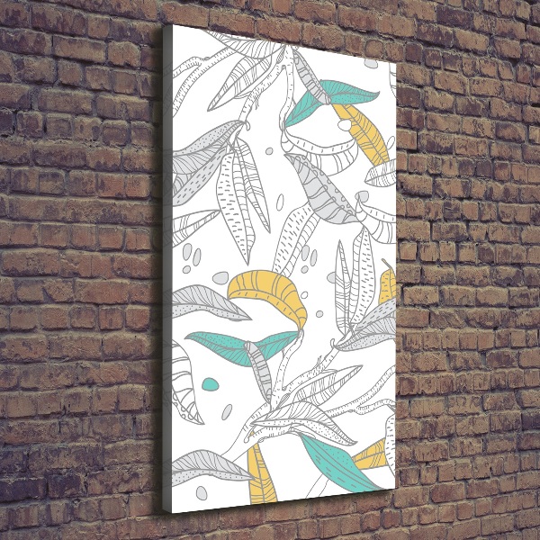 Foto leinwand vertikales Bunte Blätter