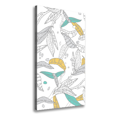 Foto leinwand vertikales Bunte Blätter