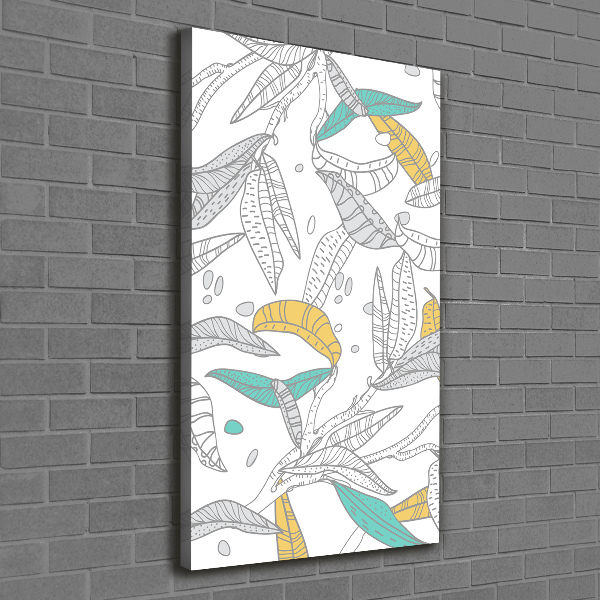 Foto leinwand vertikales Bunte Blätter
