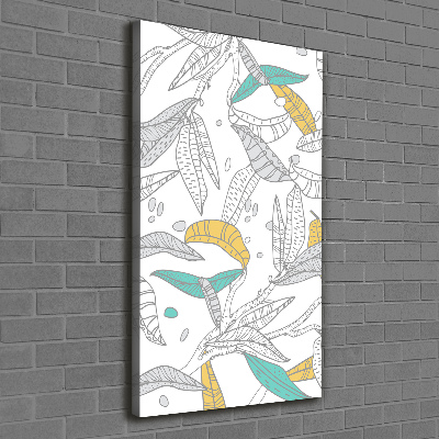 Foto leinwand vertikales Bunte Blätter