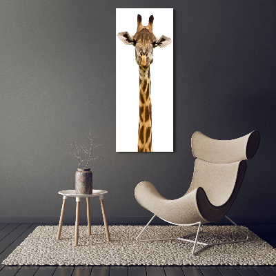 Foto auf leinwand vertikales Giraffe
