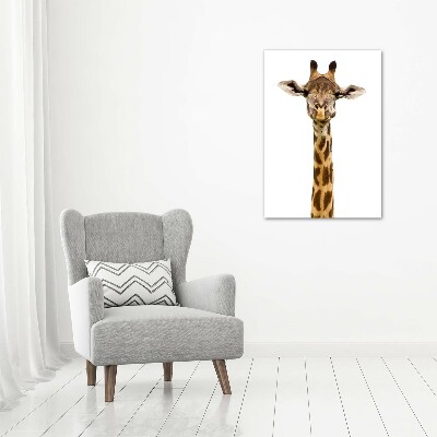 Foto auf leinwand vertikales Giraffe