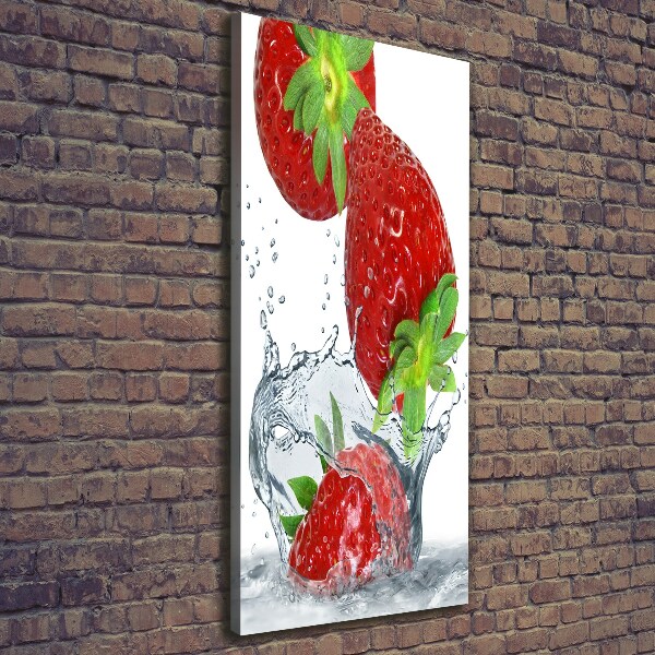 Wandbild vertikales Erdbeeren