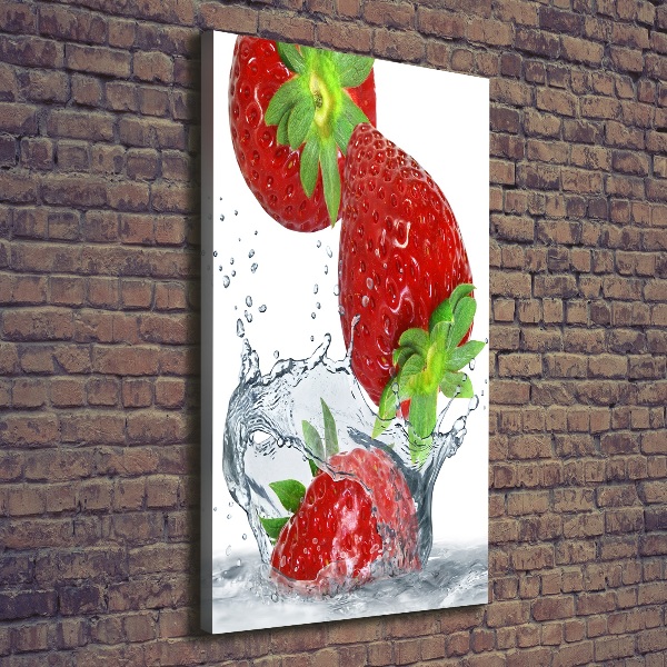 Wandbild vertikales Erdbeeren