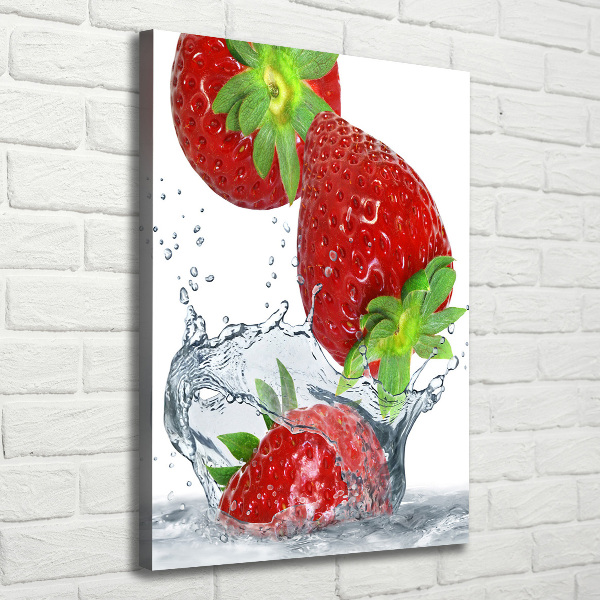 Wandbild vertikales Erdbeeren