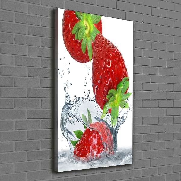 Wandbild vertikales Erdbeeren