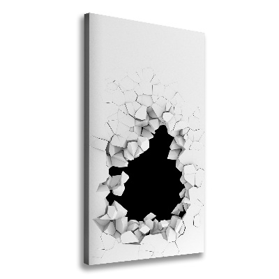 Foto leinwand vertikales Loch in der Wand