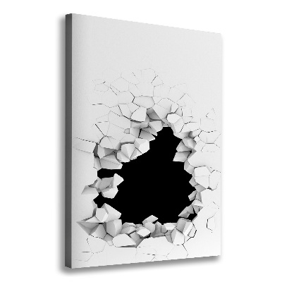 Foto leinwand vertikales Loch in der Wand