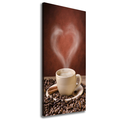 Foto leinwand vertikales Aromatischer Kaffee