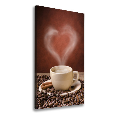 Foto leinwand vertikales Aromatischer Kaffee