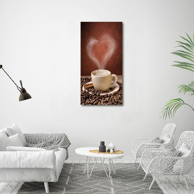 Foto leinwand vertikales Aromatischer Kaffee