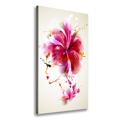 Wandbild vertikales Abstrakte Frau