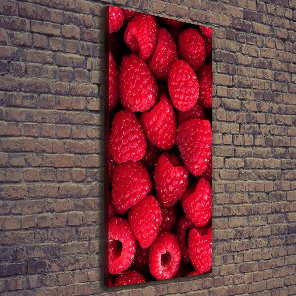 Wandbild vertikales Himbeeren