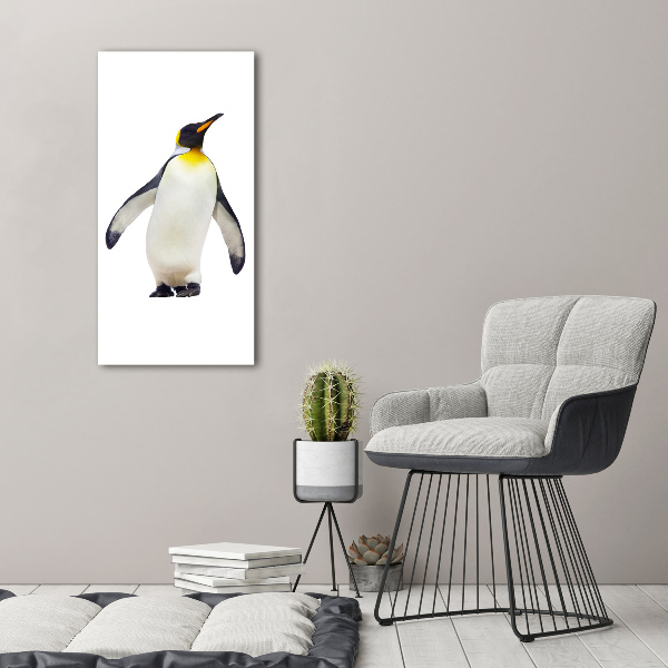 Foto leinwand vertikales Pinguin