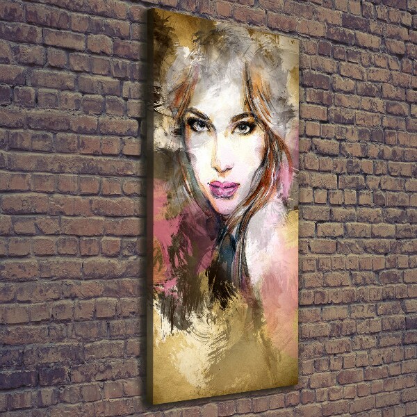 Foto auf leinwand vertikales Abstrakte Frau