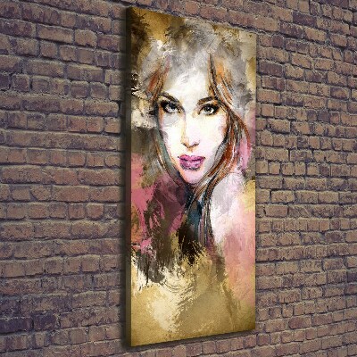 Foto auf leinwand vertikales Abstrakte Frau