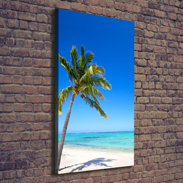 Foto leinwand vertikales Tropischer Strand