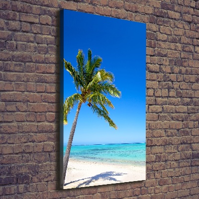 Foto leinwand vertikales Tropischer Strand
