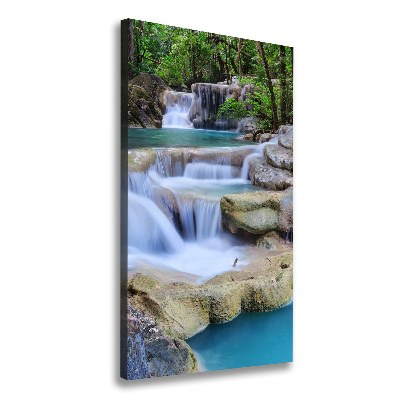 Wandbild vertikales Wasserfall Thailand