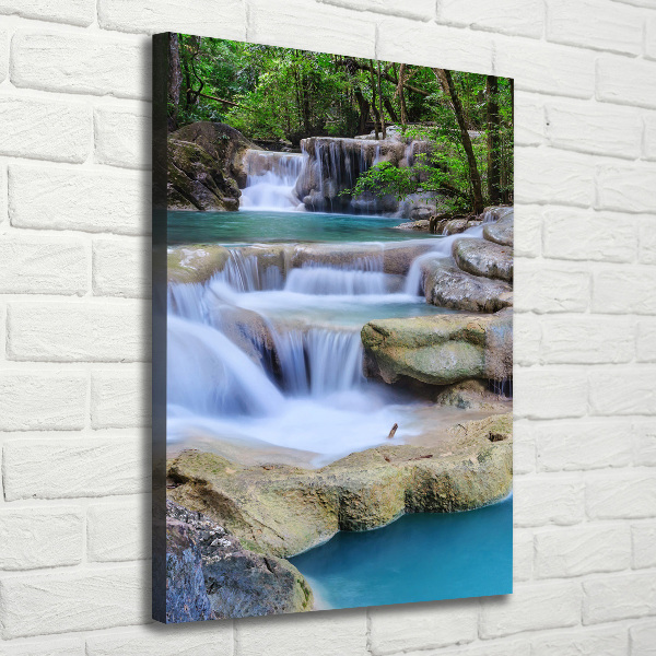 Wandbild vertikales Wasserfall Thailand