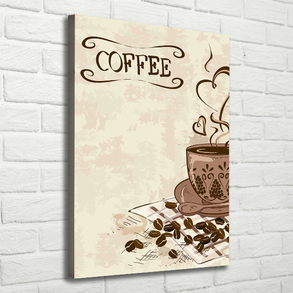 Wandbild vertikales Aromatischer Kaffee