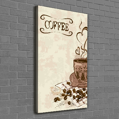 Wandbild vertikales Aromatischer Kaffee