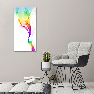 Wandbild vertikales Farbenfrohe Abstraktion