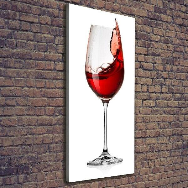 Foto leinwand vertikales Rotwein