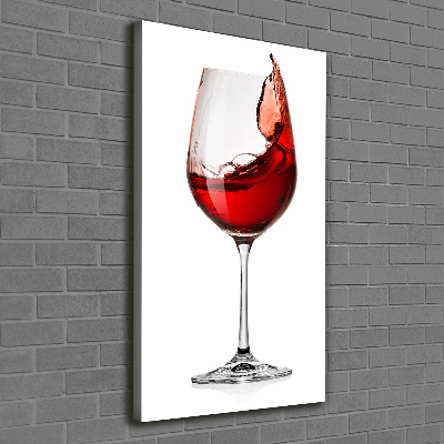 Foto leinwand vertikales Rotwein