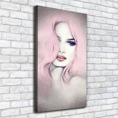 Foto leinwand vertikales Abstrakte Frau