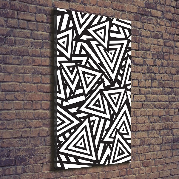 Wandbild vertikales Dreieckshintergrund