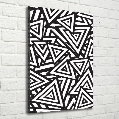Wandbild vertikales Dreieckshintergrund
