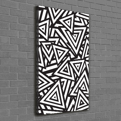 Wandbild vertikales Dreieckshintergrund