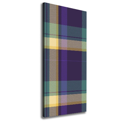Foto auf leinwand vertikales Karierte Textur